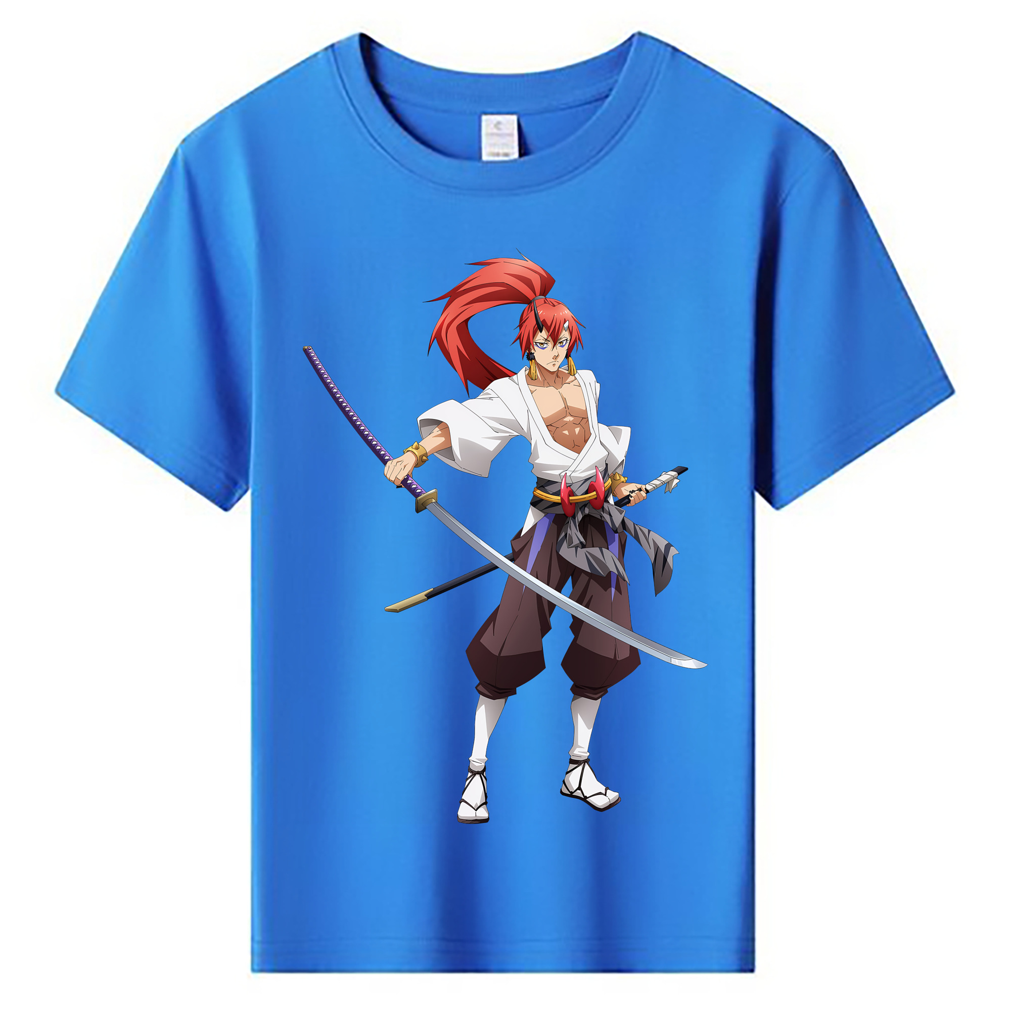 （画像用） 転スラ Regarding Reincarnated to Slime 綿100％キッズTシャツ（フロントプリント）
